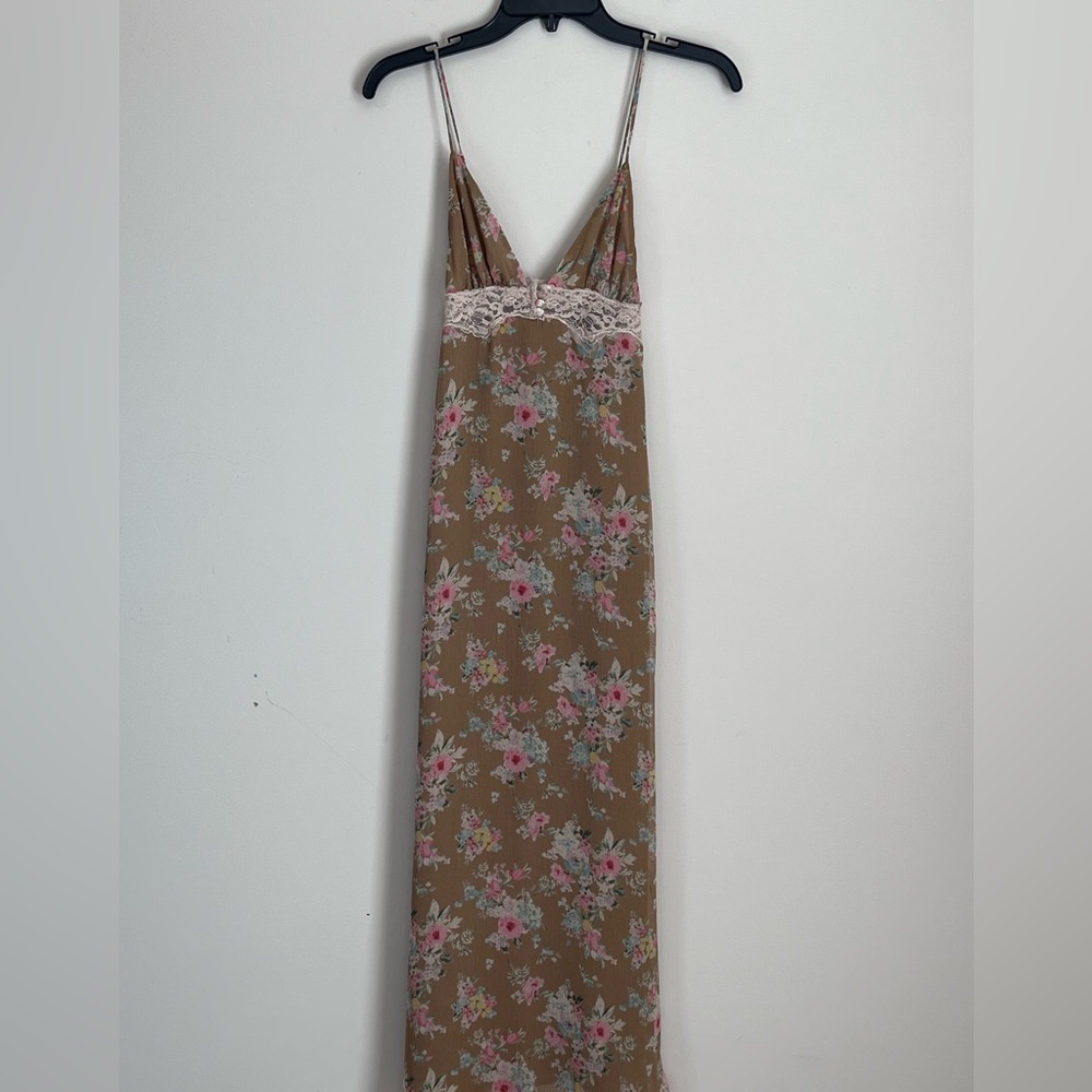 Zara Lace Floral Maxi‎ Dress Romantic Size XS Fairy - Picture 3 of 12